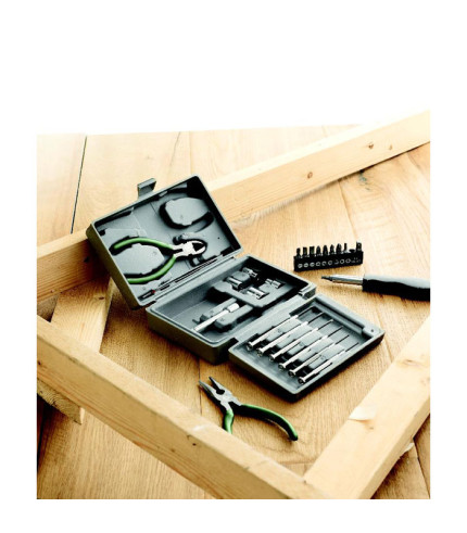 Foldable 25 piece tool set