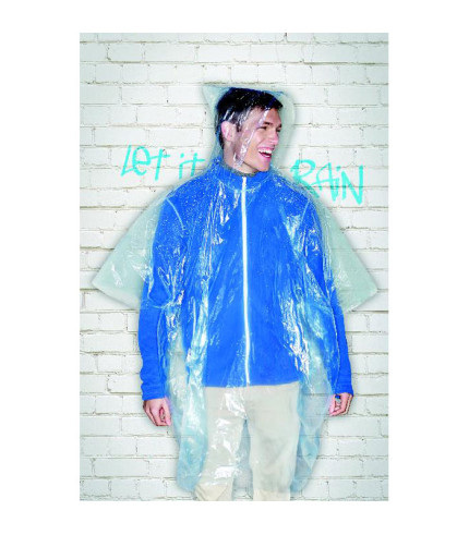 Foldable raincoat in polybag SPRINKLE
