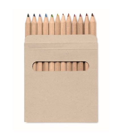 Drvene bojice u kraft kutiji - 12 olovaka