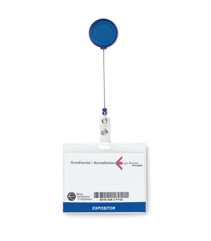 Badge holder of card