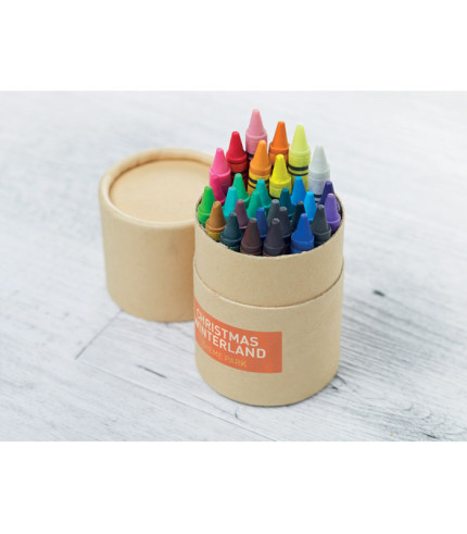 30 wax crayons