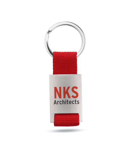 Metal rectangular key ring