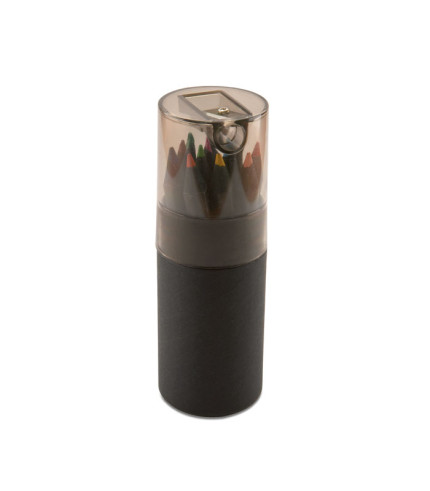 Black colouring pencils