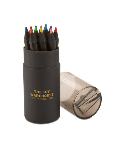 Black colouring pencils