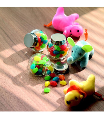 Glass jar with jelly beans