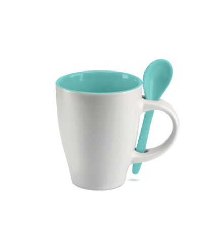 Dvobojna šalica sa žlicom 250 ml