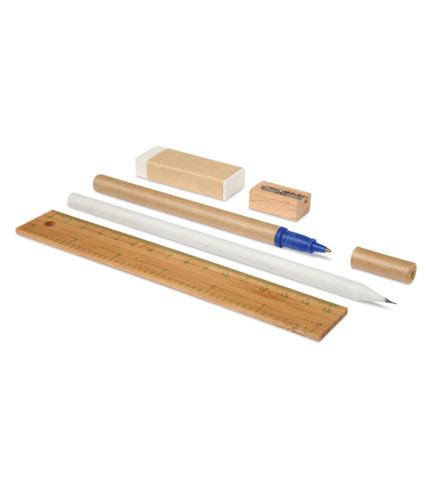 Stationary set in cotton pouch