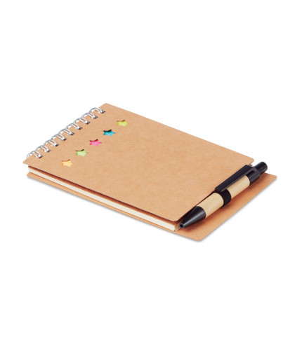 Notepad with pen and memo pad