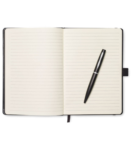 A5 notebook with pen 72 lined