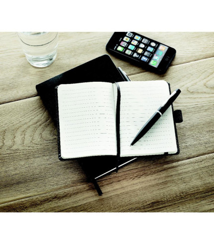 A6 notebook with pen 72 lined