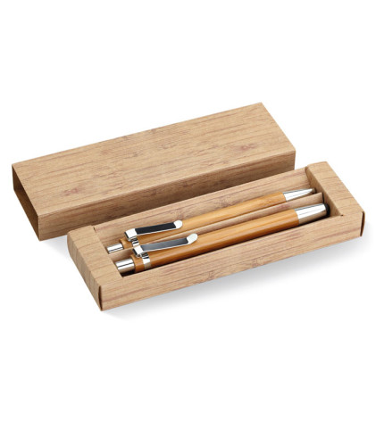 Set olovke i olovke od bambusa