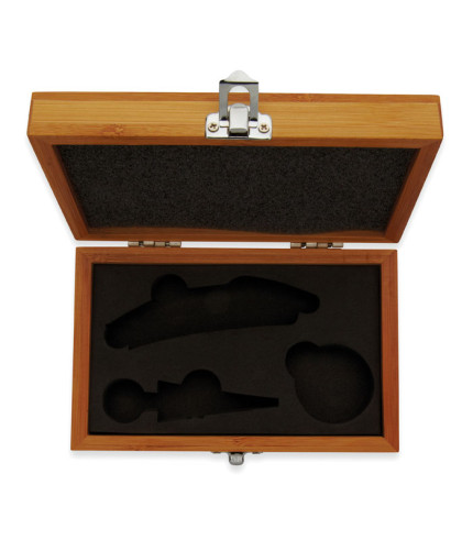 Vinski set u kutiji od bambusa