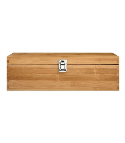 Vinski set u kutiji od bambusa