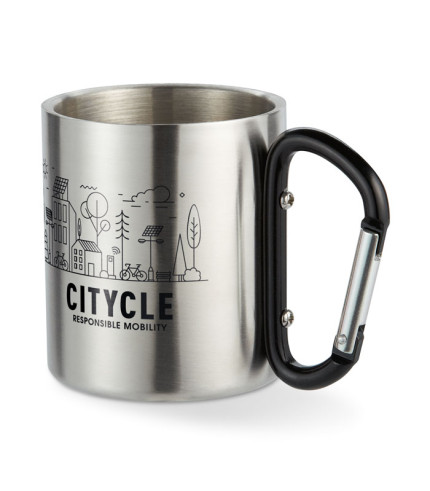 Metalna ručka za šalicu i karabiner