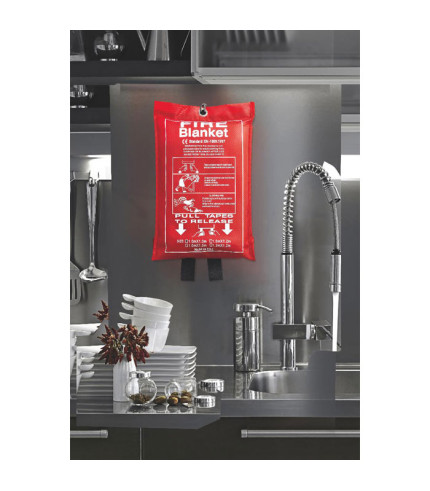 Fire blanket in pouch 100x95cm