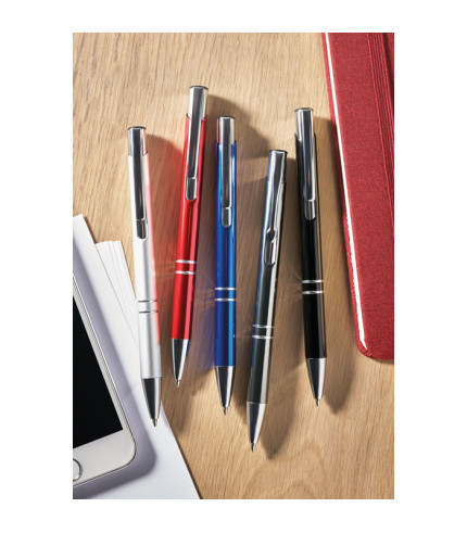 Push button aluminium pen