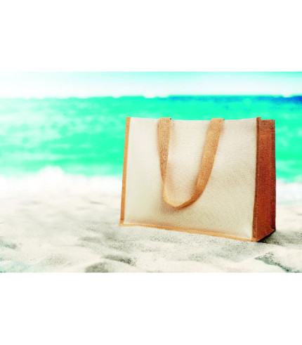 Torba za kupovinu od jute i platna