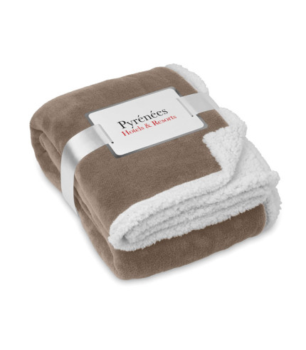 Blanket coral fleece/ sherpa