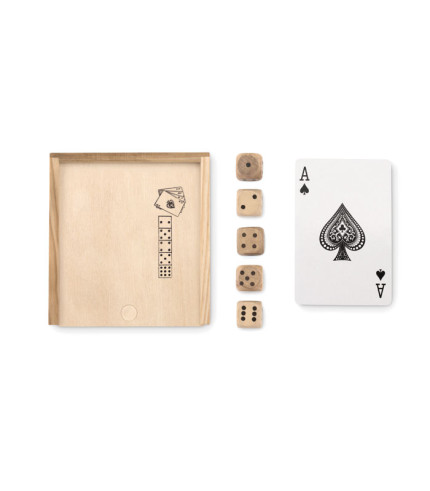 Karte i kockice u kutiji