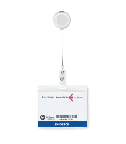 Badge holder of card