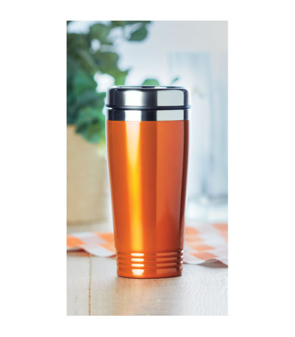 Double wall travel cup