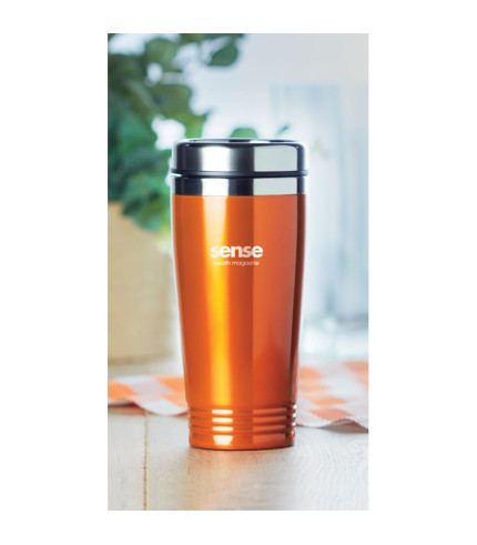 Double wall travel cup