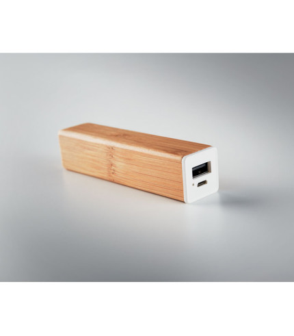 Power bank bambus 2200 mAh