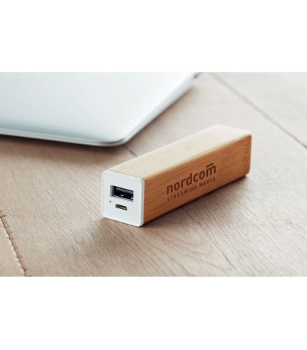 Power bank bambus 2200 mAh