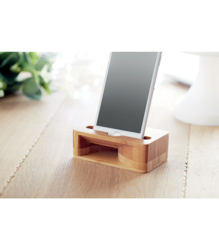 Stalak-pojačalo za telefon od bambusa