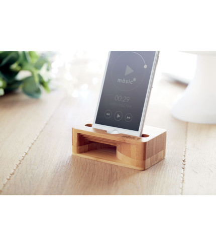 Stalak-pojačalo za telefon od bambusa