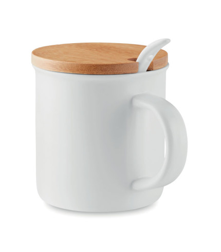 Porculanska šalica sa žlicom