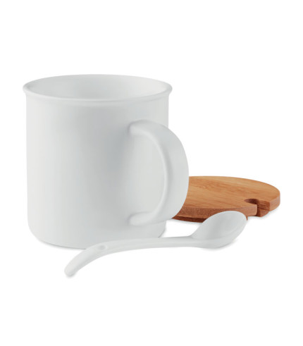 Porculanska šalica sa žlicom