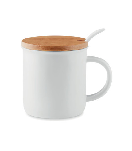 Porculanska šalica sa žlicom