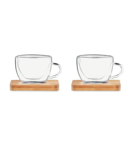 Set od 2 espresso posude s dvostrukom stijenkom