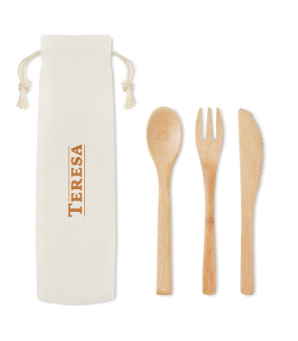 Set pribora za jelo od bambusa