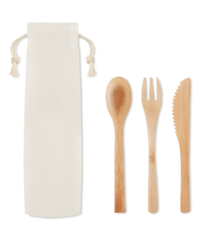 Set pribora za jelo od bambusa