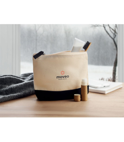 Dvobojna pamučna kozmetička torbica