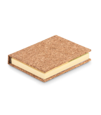 Cork sticky note memo pad