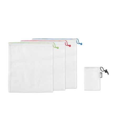 Set od 3 RPET mrežaste vrećice za hranu