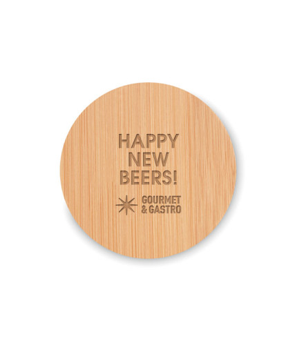 Otvarač/podmetač za boce od bambusa