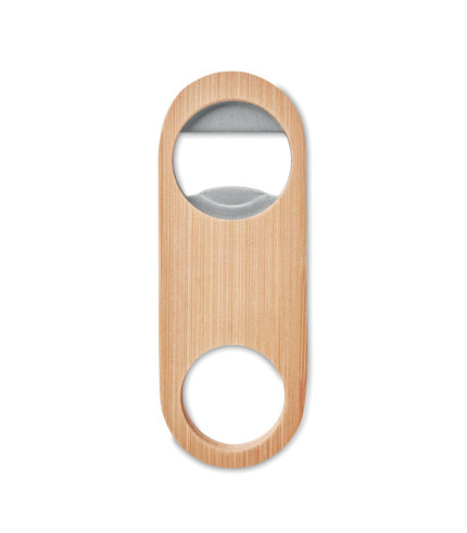 Ovalni otvarač za boce od bambusa