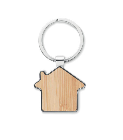 Metalni privjesak za ključeve od bambusa