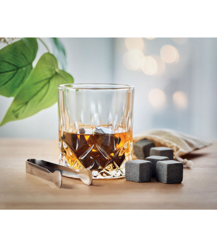 Set za viski u kutiji od bambusa