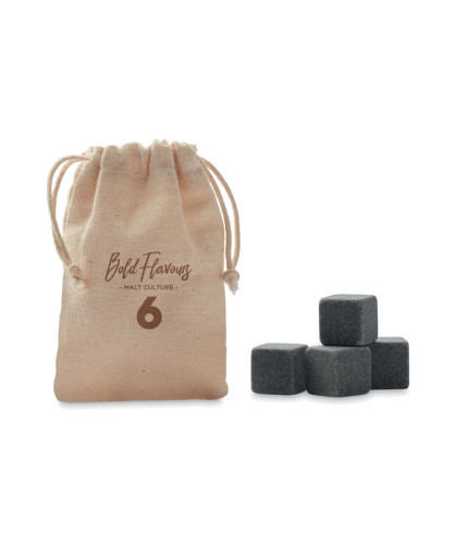 4 kamene kocke leda u vrećici