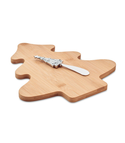 Cheese board set in bamboo