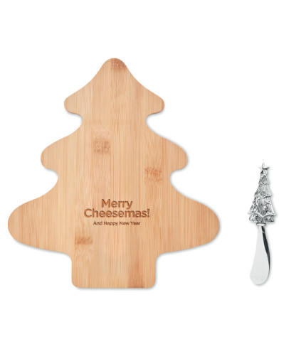 Cheese board set in bamboo