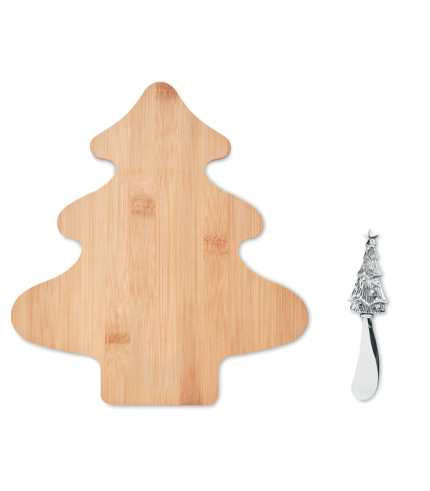 Cheese board set in bamboo