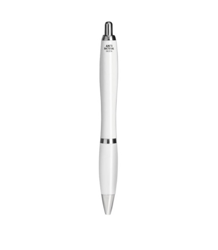 Pen with antibacterial barrel