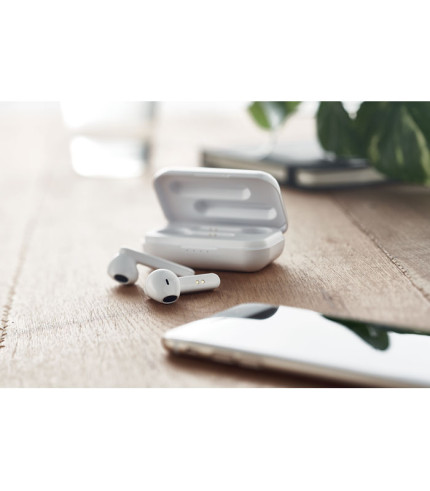 TWS earbuds with charging base