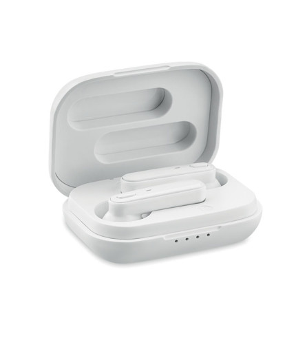 TWS earbuds with charging base